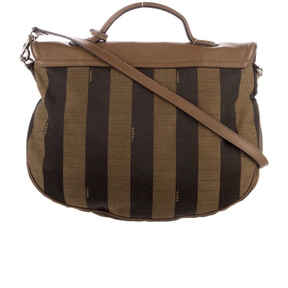 Fendi Brown and Black Striped Crossbody Bag - Picture 5 of 7